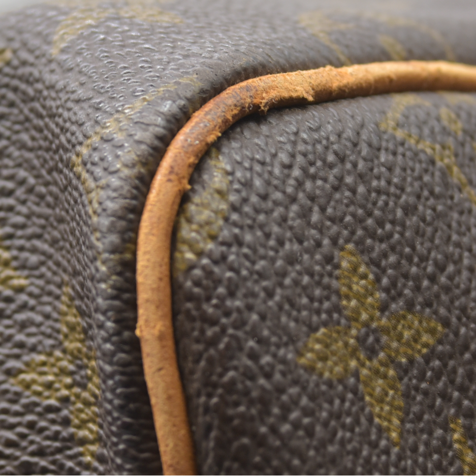 $2280 Louis Vuitton LV Boston Bag Keepall 55 Brown Monogram VI0922