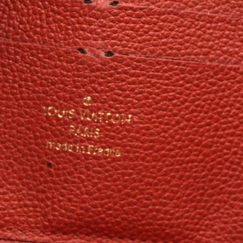 LOUIS VUITTON Empreinte Zippy Wallet Scarlet SP0176