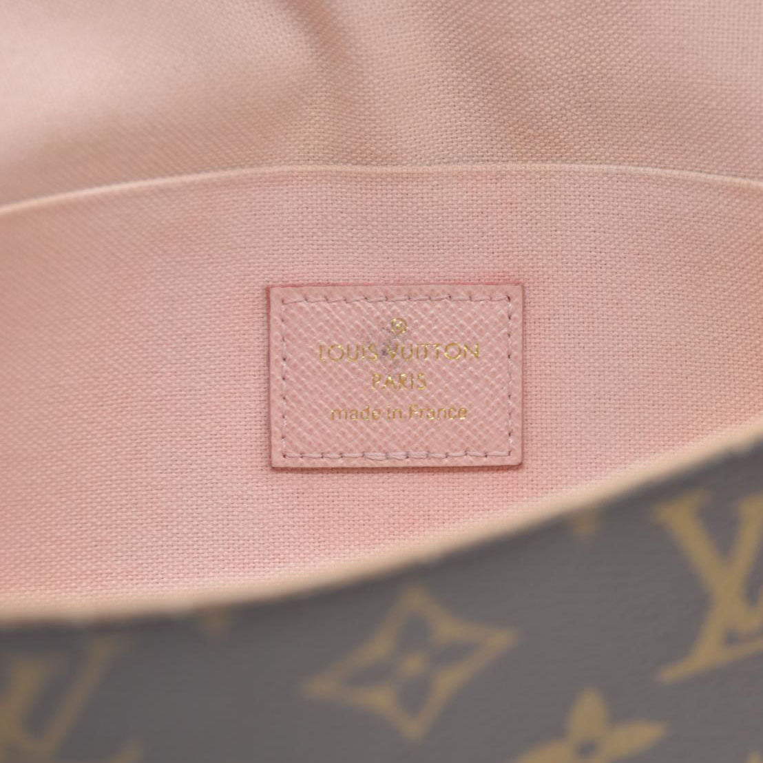 $2350 Louis Vuitton  Monogram Valentine Dog Pochette Felicie Chain Wallet