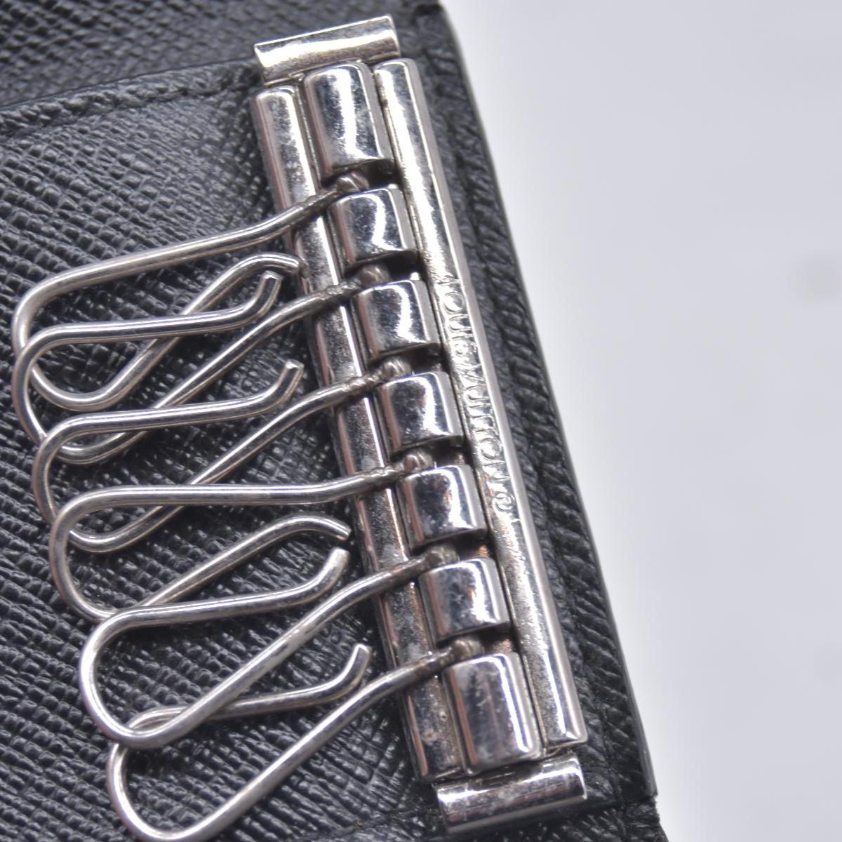 $395 2015 Louis Vuitton Graphite Multicles 6 Key Holder CT5105 CONSIGNMENT 10021172