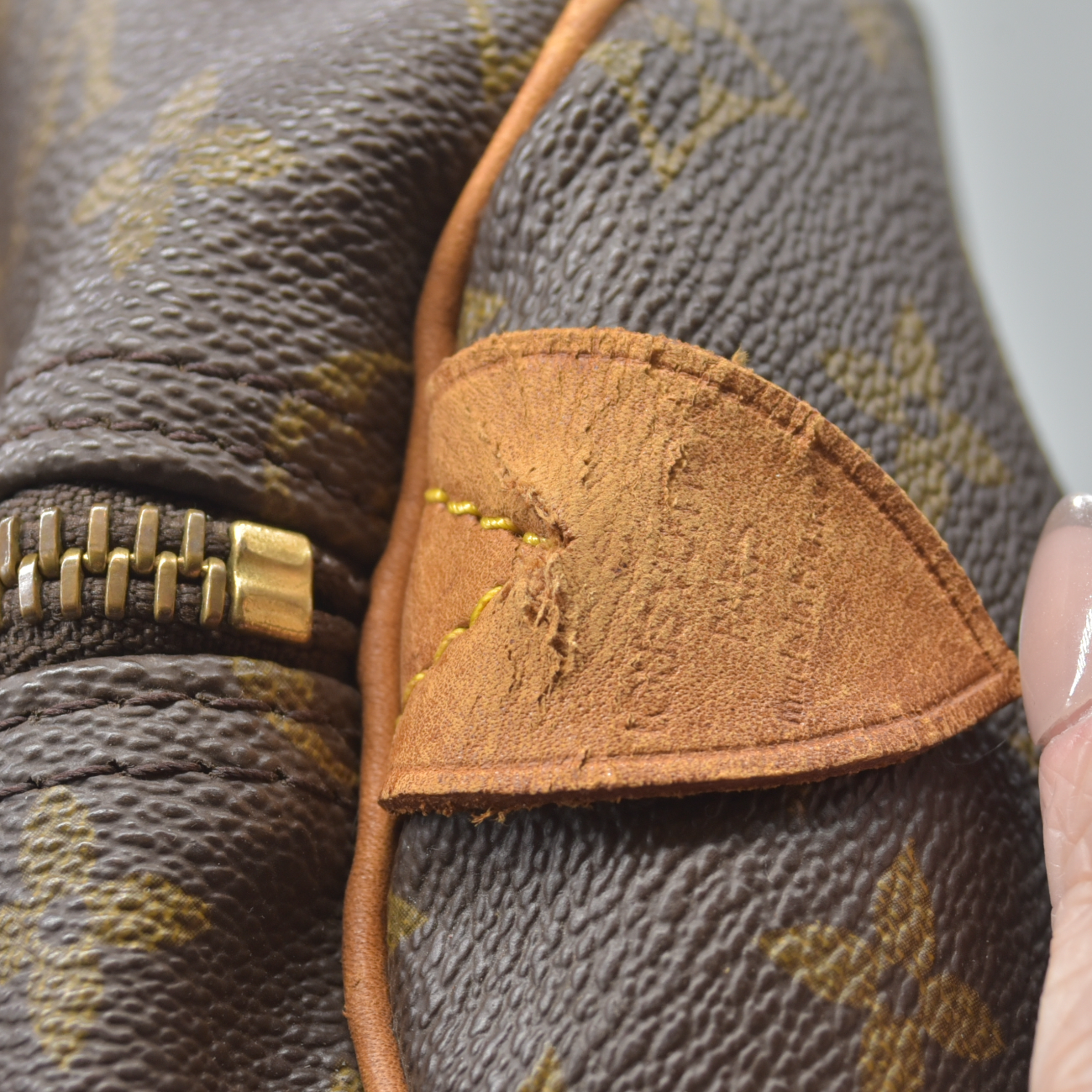 $2280 Louis Vuitton LV Boston Bag Keepall 55 Brown Monogram VI0922
