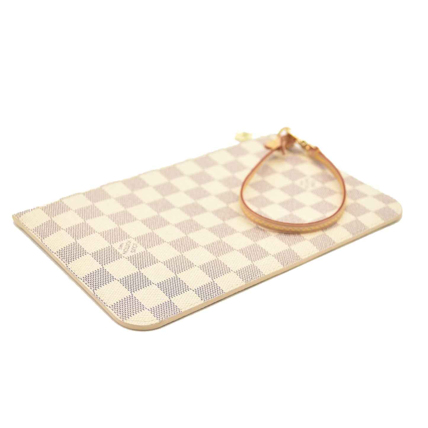 LOUIS VUITTON Damier Azur Neverfull MM Rose Ballerine