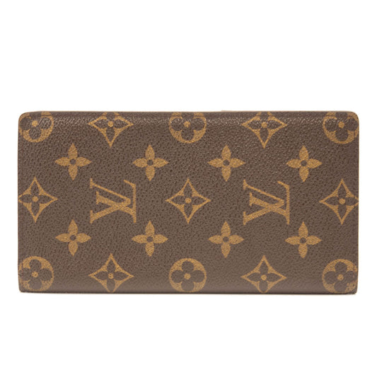 Used LOUIS VUITTON Monogram Pocket Brazza Cover Card Holder MI0956