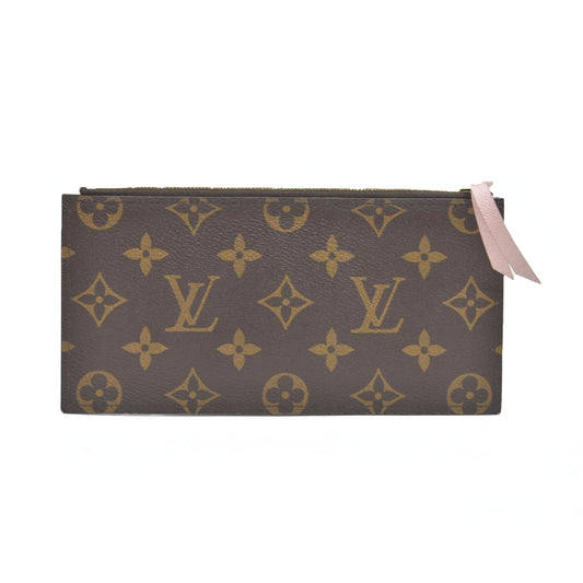 AUCTION $2350 Louis Vuitton  Monogram Valentine Dog Pochette Felicie Zipper insert