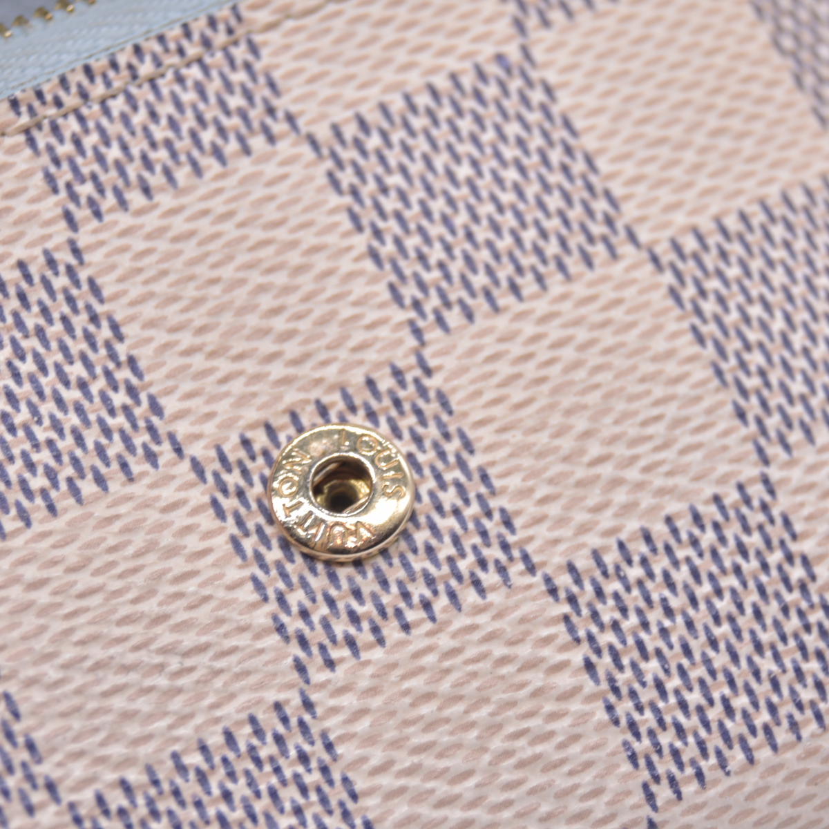$570 2021 Louis Vuitton Damier Azur Zoe Wallet Olympe MI0261