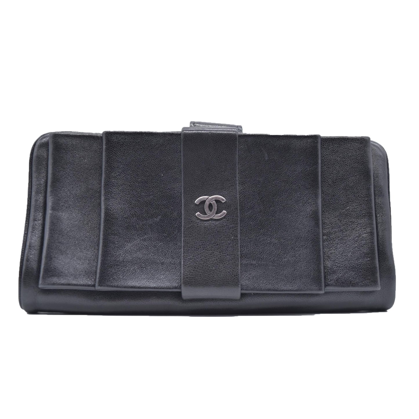 Chanel  Sevruga Leather French Purse CONSIGNMENT