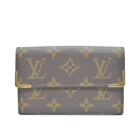 Louis Vuitton Monogram Bifold Wallet Brown 862RA
