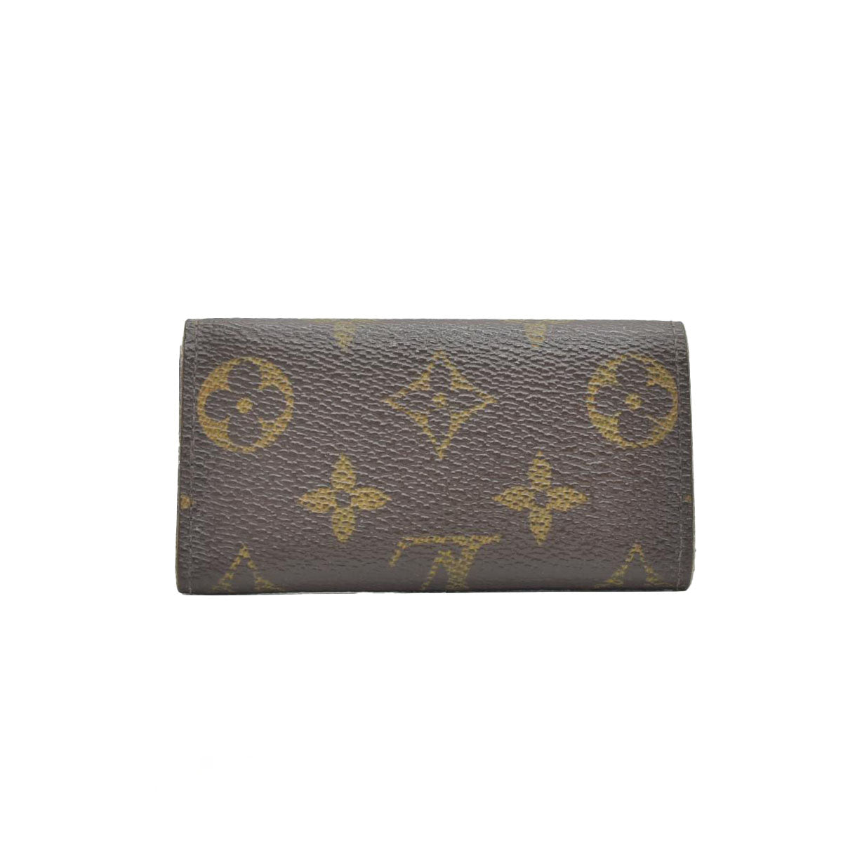 $345 2012 Louis Vuitton Monogram Multicles 4 Ring Key Case Brown RI2102