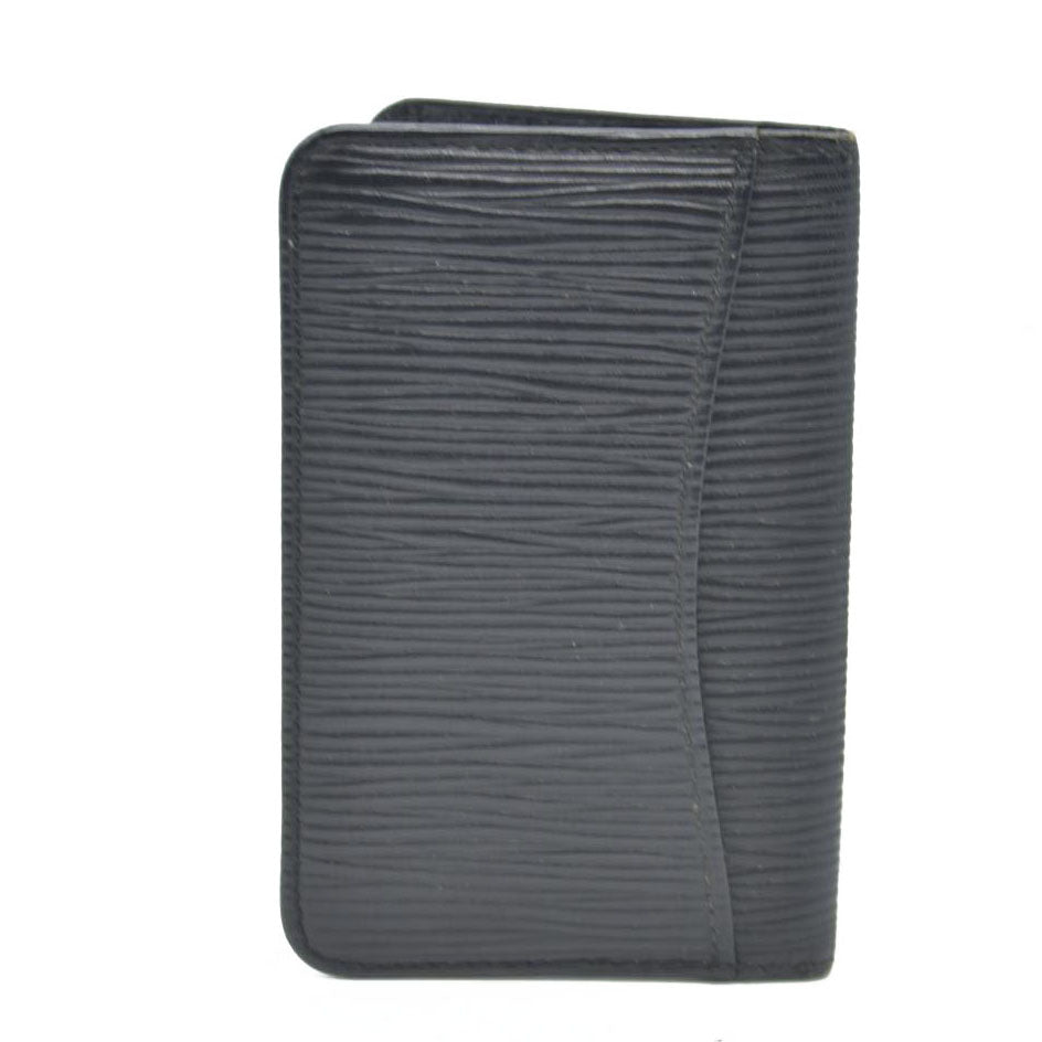 Louis Vuitton Epi De Poche Leather Pass Card Case Black