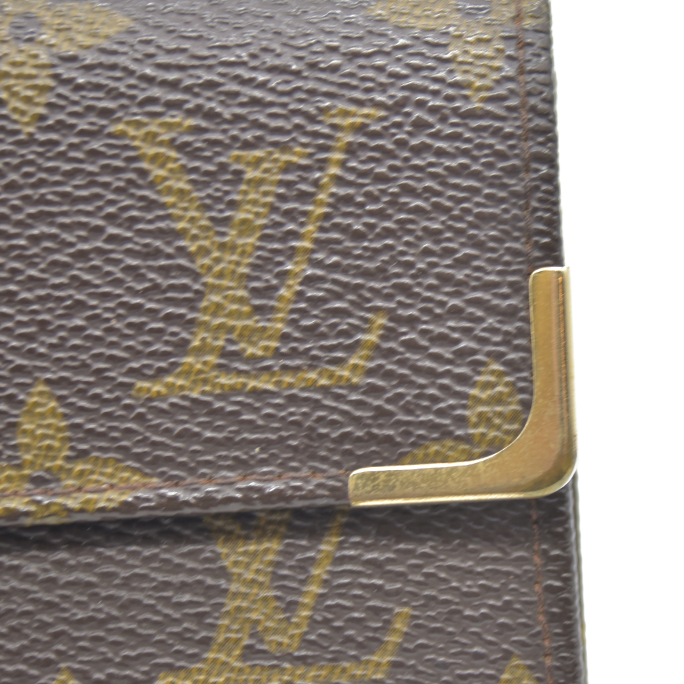 Louis Vuitton Monogram Bifold Wallet Brown 862RA