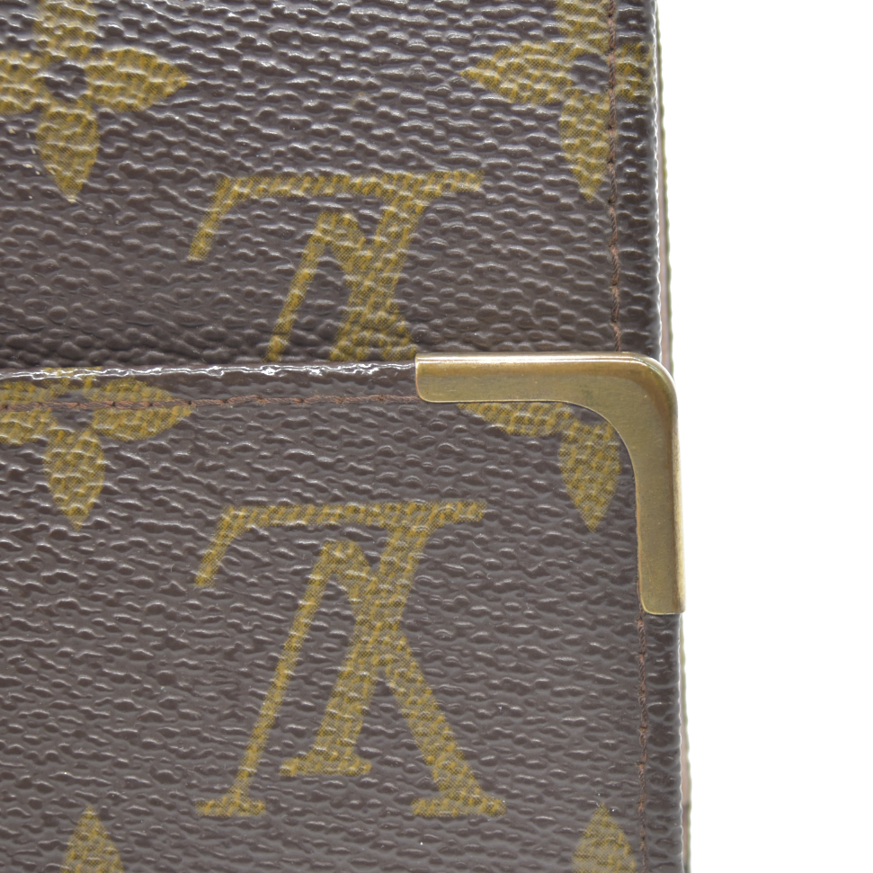Louis Vuitton Monogram Bifold Wallet Brown 862RA
