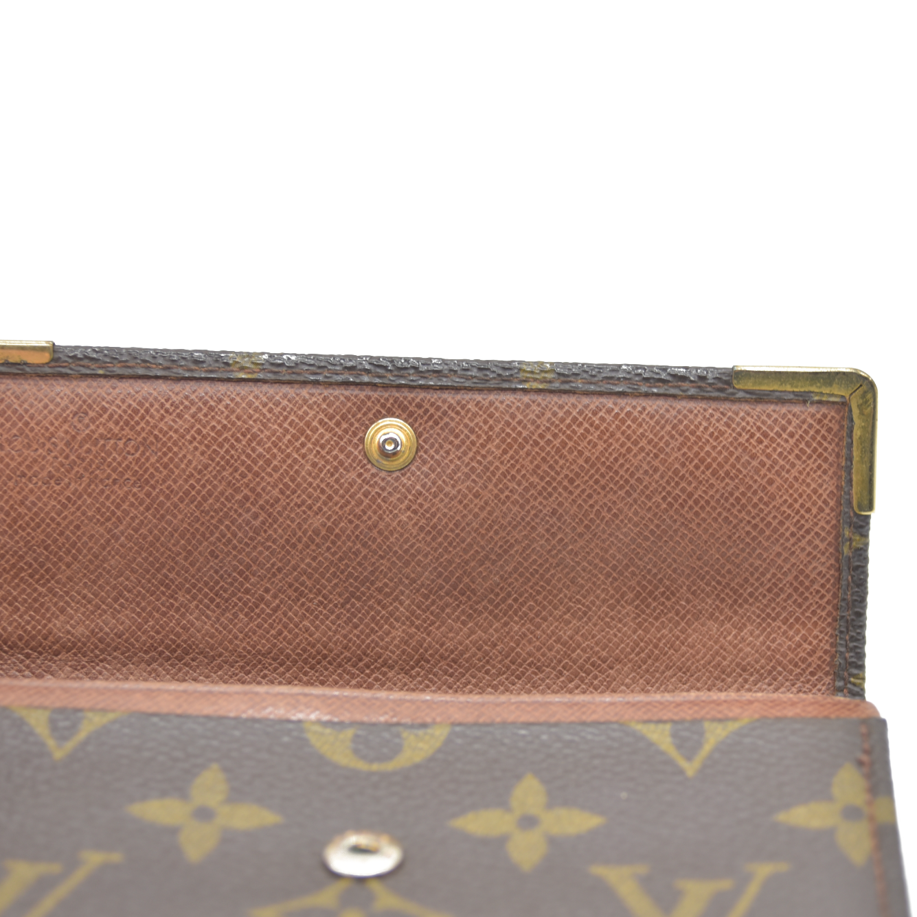 Louis Vuitton Monogram Bifold Wallet Brown 862RA