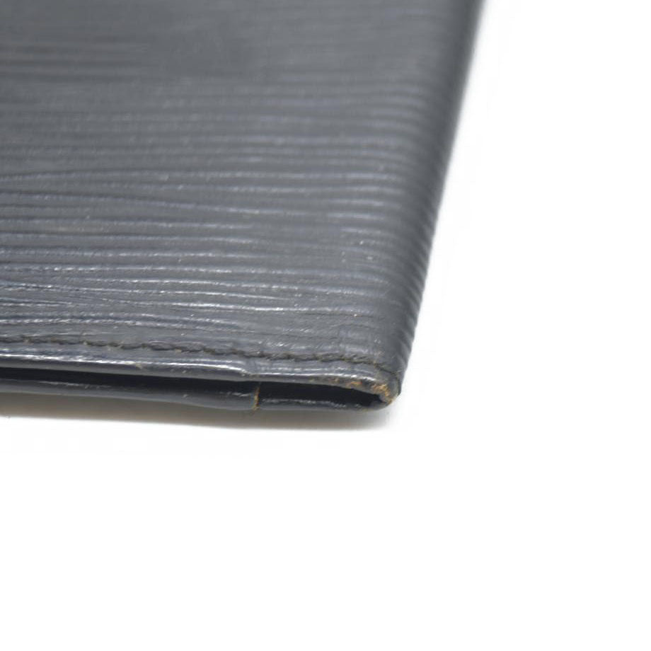 Louis Vuitton Epi De Poche Leather Pass Card Case Black