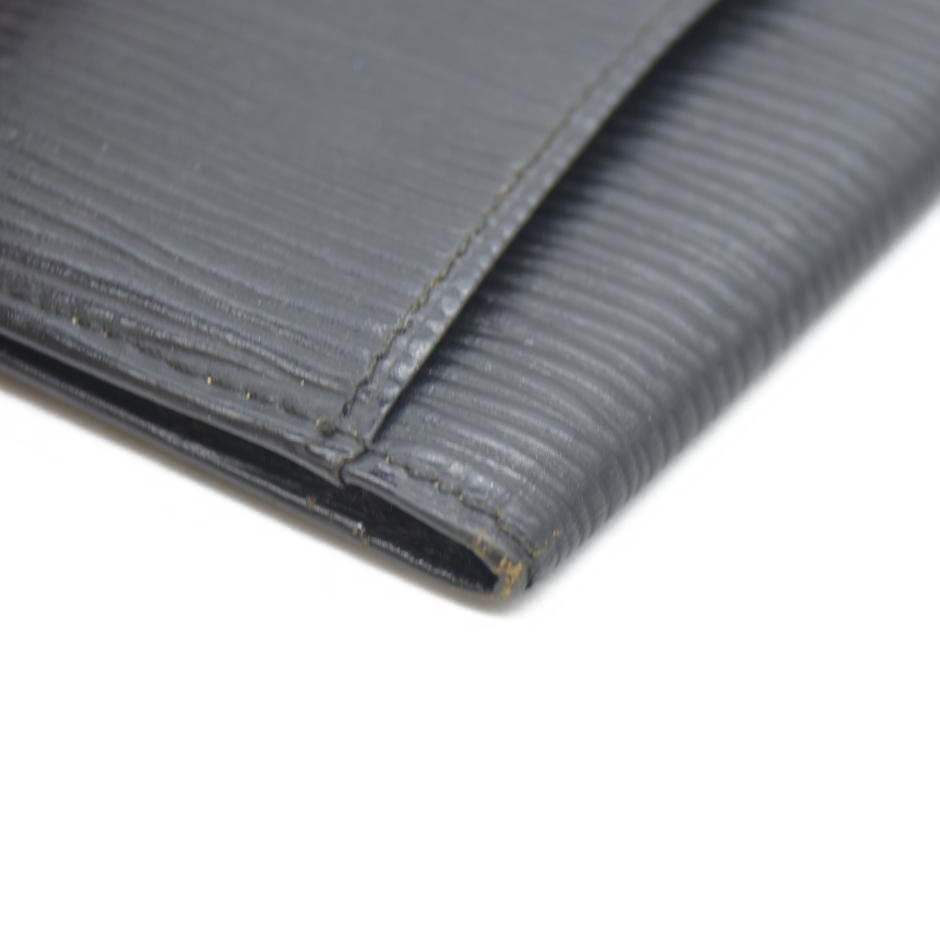 Louis Vuitton Epi De Poche Leather Pass Card Case Black