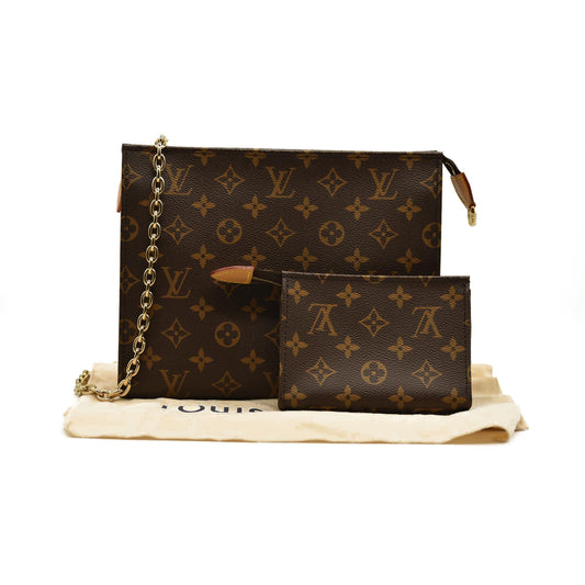 Louis Vuitton  Monogram Toiletry Pouch On Chain