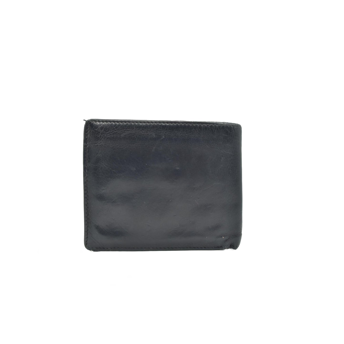 $650 PRADA Vitello Move Logo Bifold Wallet Black