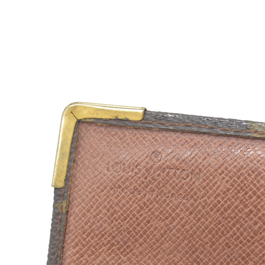 Louis Vuitton Monogram Bifold Wallet Brown 862RA