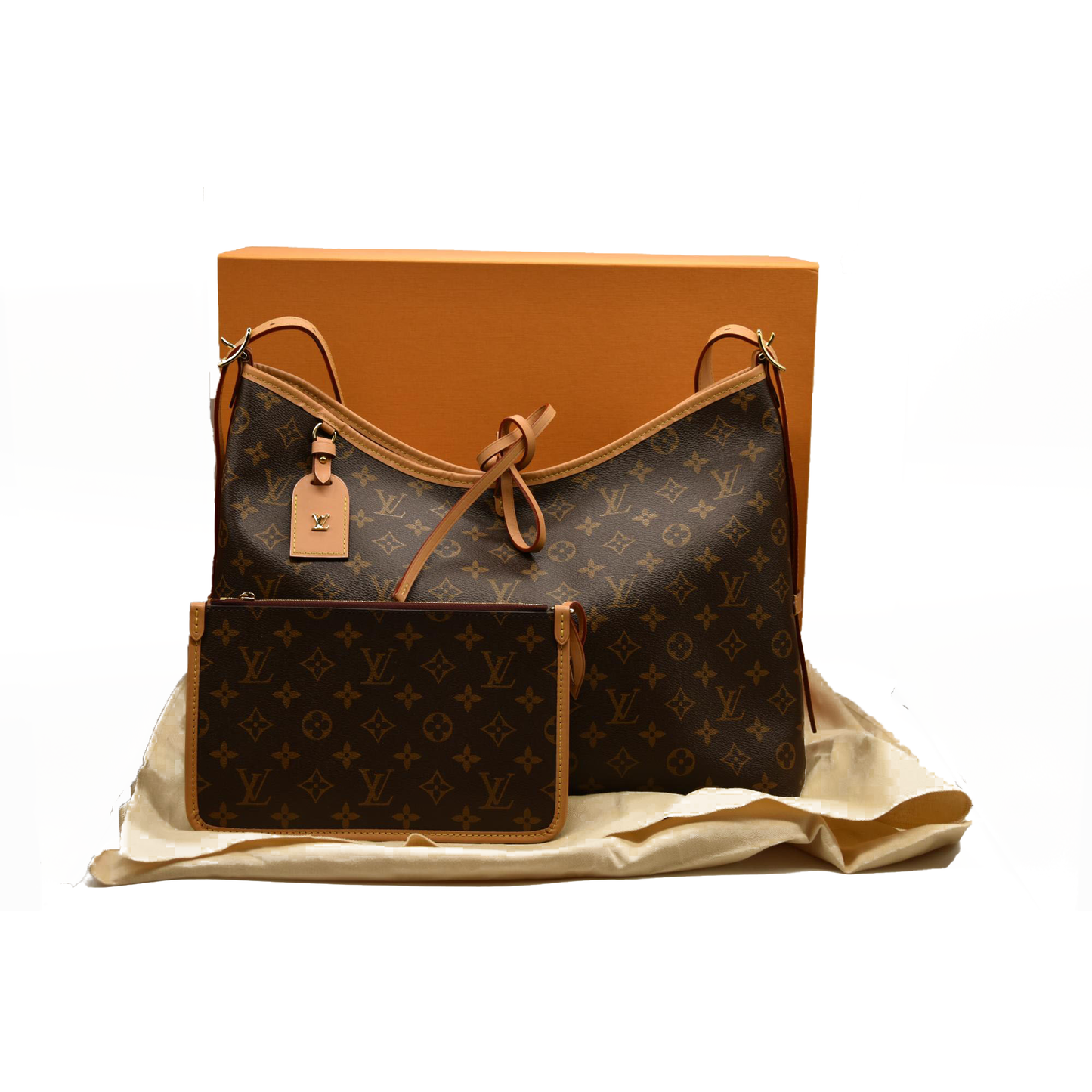 LOUIS VUITTON  Monogram CarryAll MM with pouch