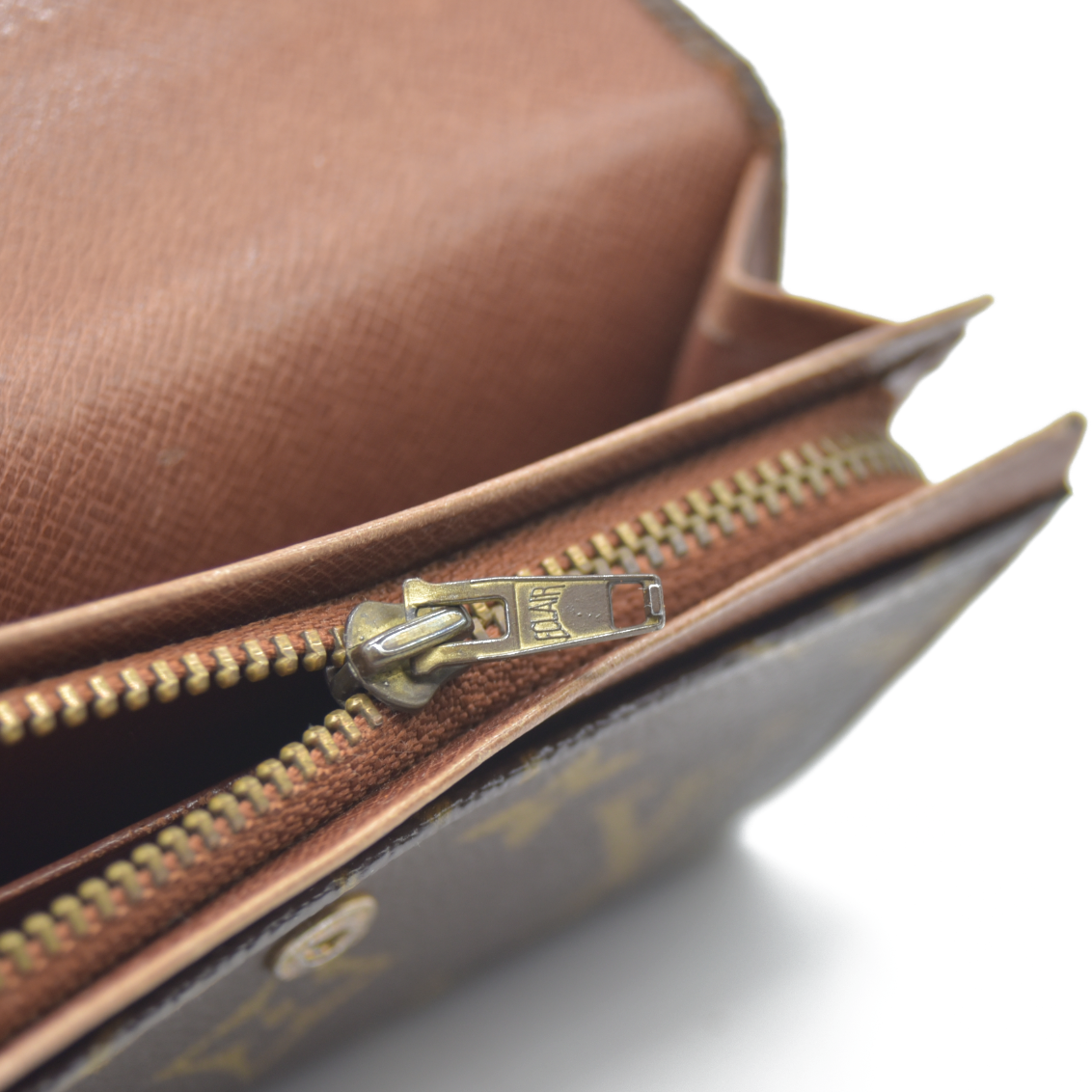 Louis Vuitton Monogram Bifold Wallet Brown 862RA