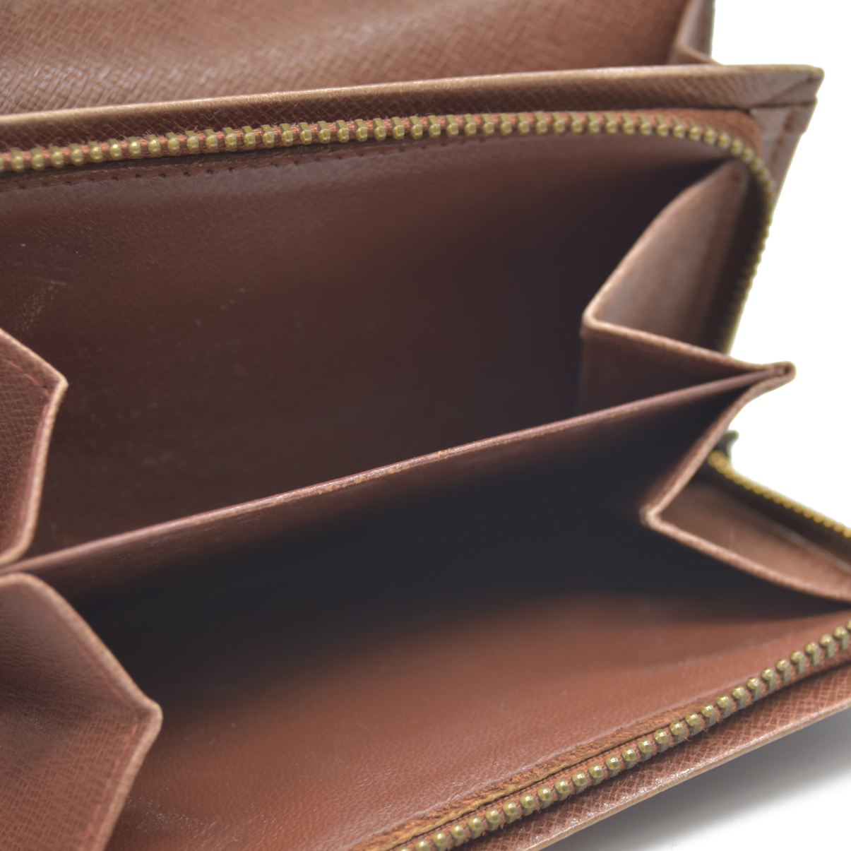 Louis Vuitton Monogram Bifold Wallet Brown 862RA