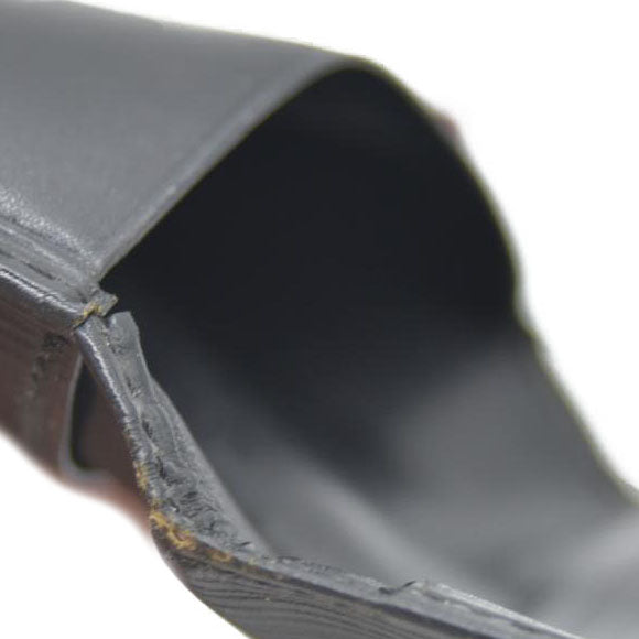 Louis Vuitton Epi De Poche Leather Pass Card Case Black