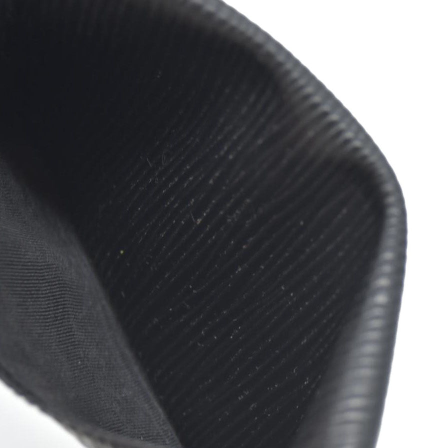 Louis Vuitton Epi De Poche Leather Pass Card Case Black