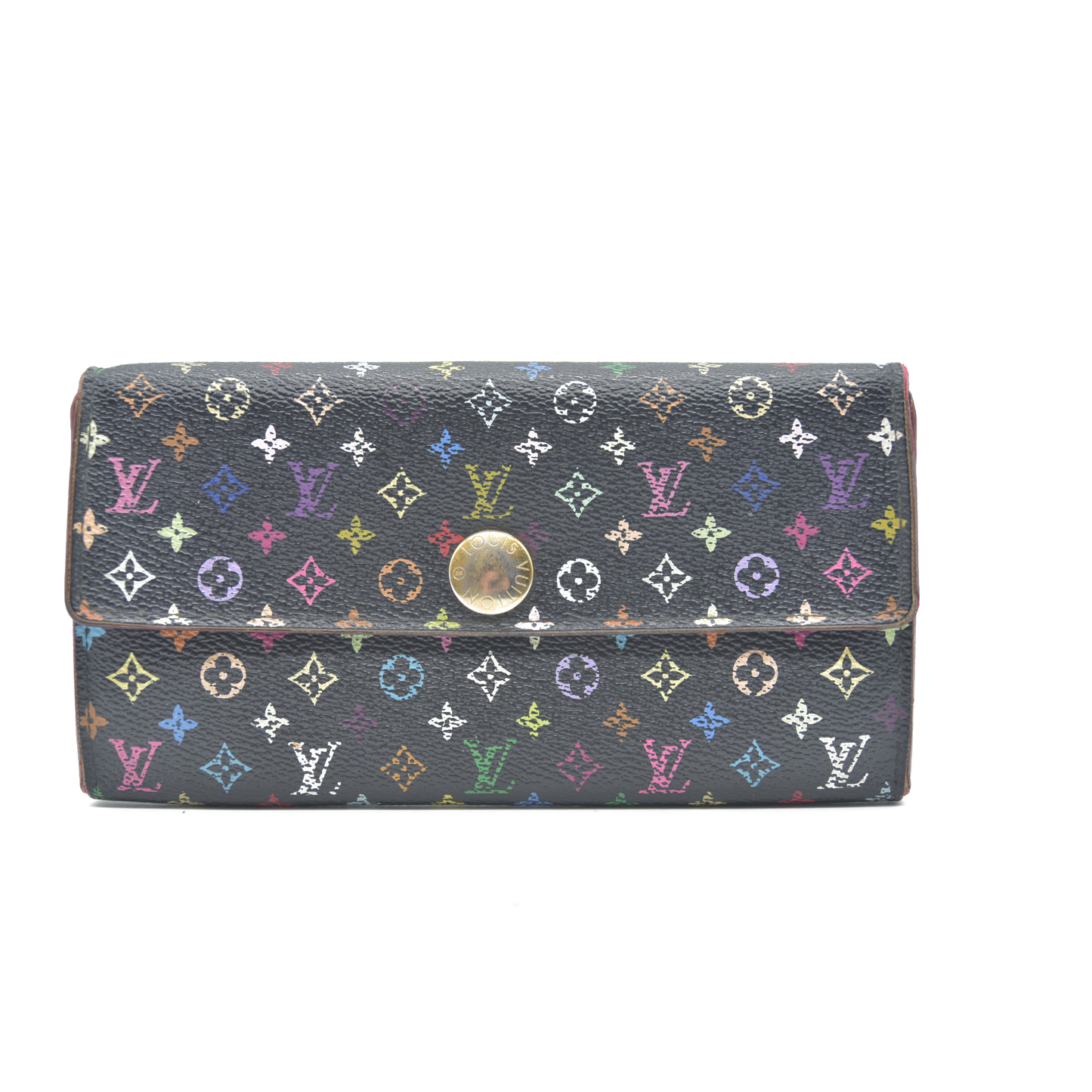 Louis Vuitton Monogram Multicolor Portefeiulle Sarah Long Bifold Wallet CA2160