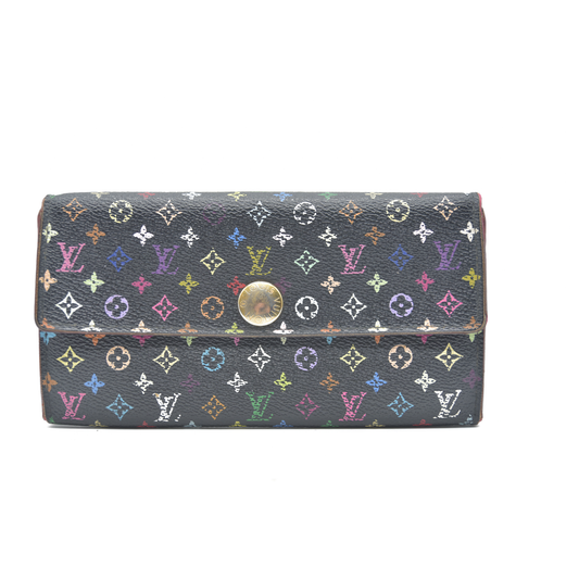 Louis Vuitton Monogram Multicolor Portefeiulle Sarah Long Bifold Wallet CA2160
