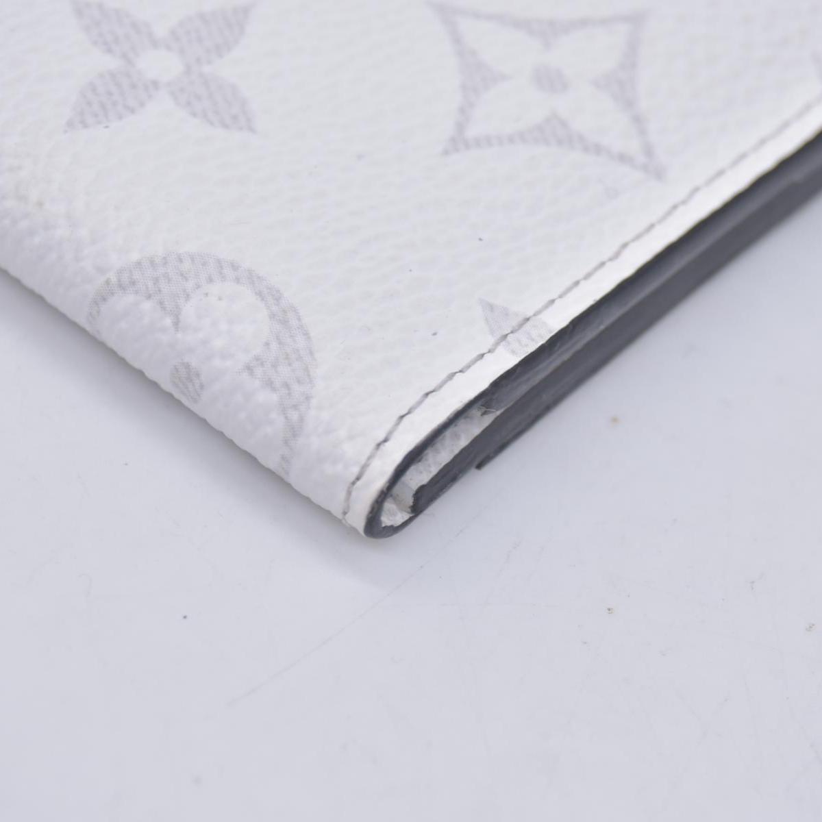 $575 Louis Vuiton Taigarama Pocket Organizer NM Optic White RFID CONSIGNMENT 10021158