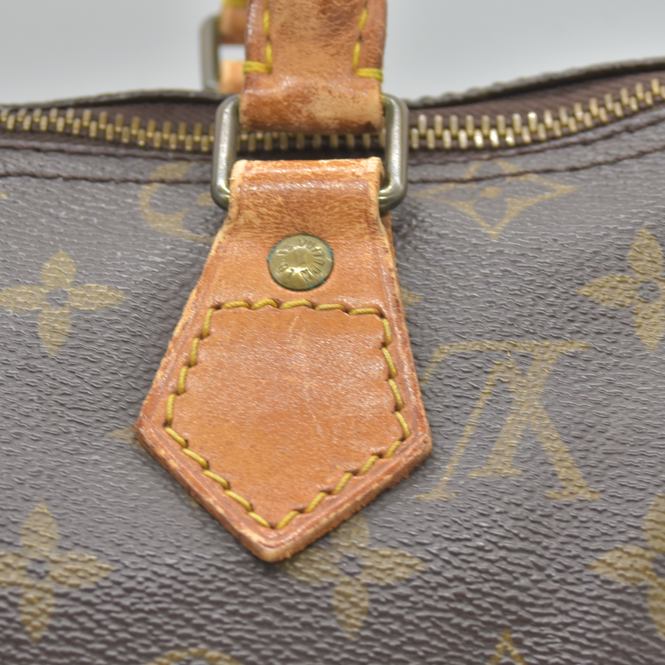 1988 $1490 Louis Vuitton LV Hand Bag Speedy 25 Brown Monogram VI884