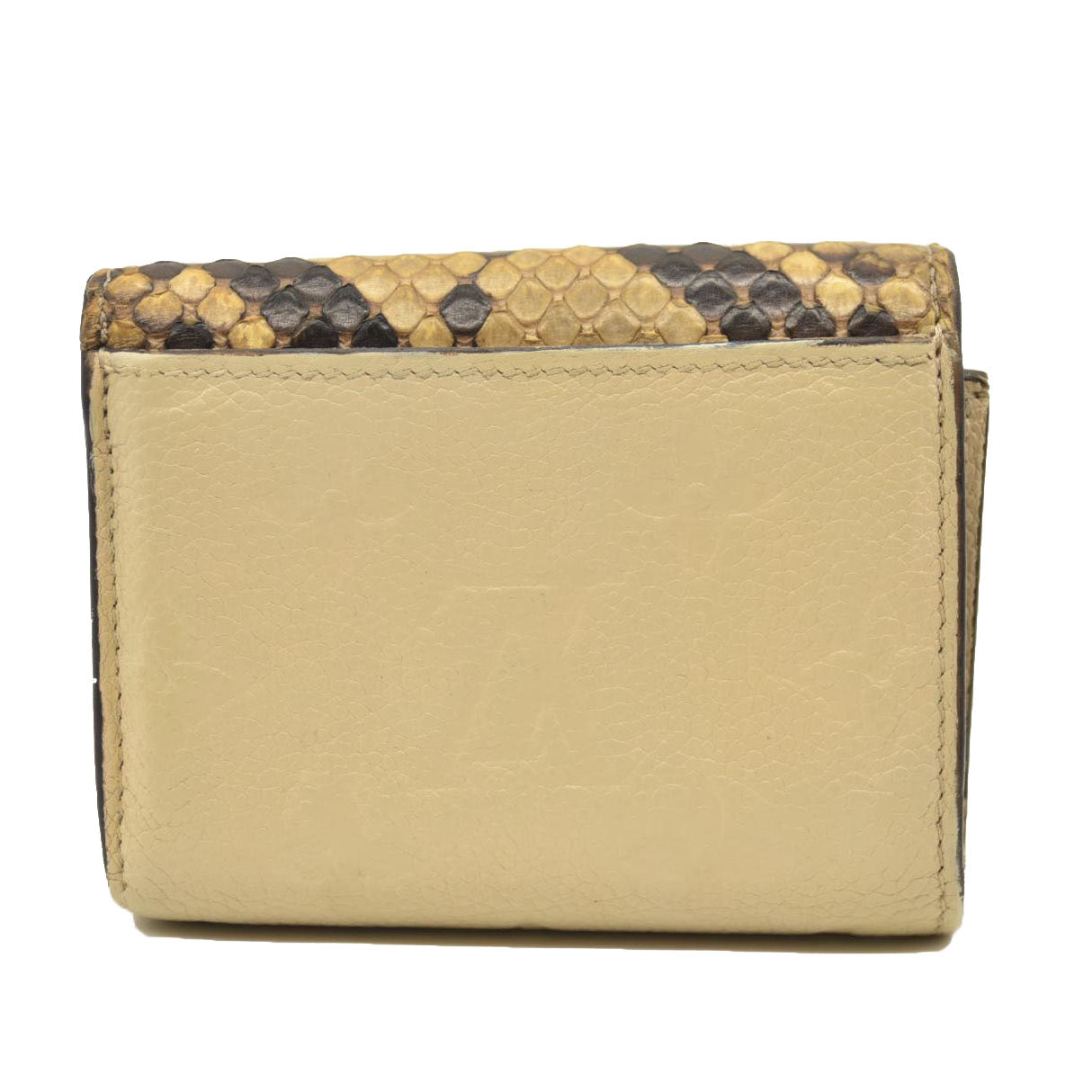 LOUIS VUITTON Snakeskin Empreinte Zoe Wallet Beige