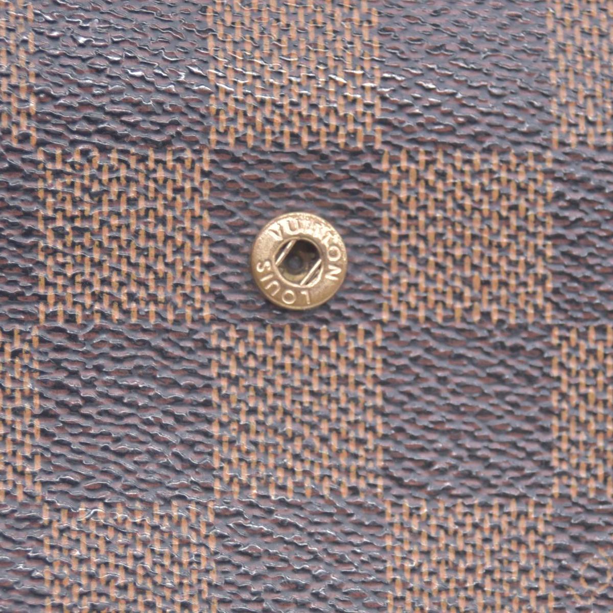 $750 Louis Vuitton Damier Ebene Kisslock French Wallet CONSIGNMENT
