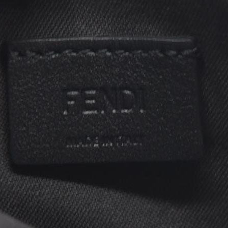 $1600 Fendi Vitello Soft F is Fendi Bi-Color FF 1974 Embossed Envelope Wallet On Chain with Pouches Maya Black