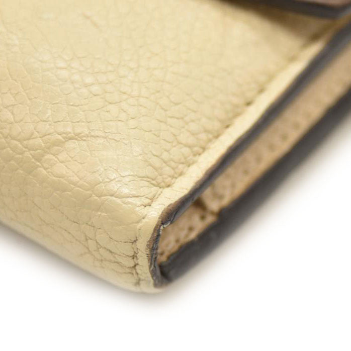 LOUIS VUITTON Snakeskin Empreinte Zoe Wallet Beige