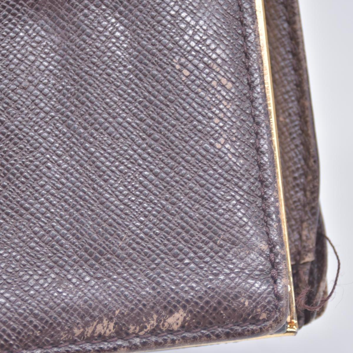 $750 Louis Vuitton Damier Ebene Kisslock French Wallet CONSIGNMENT