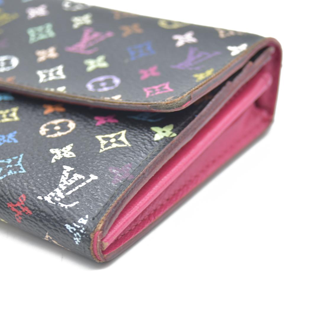 Louis Vuitton Monogram Multicolor Portefeiulle Sarah Long Bifold Wallet CA2160