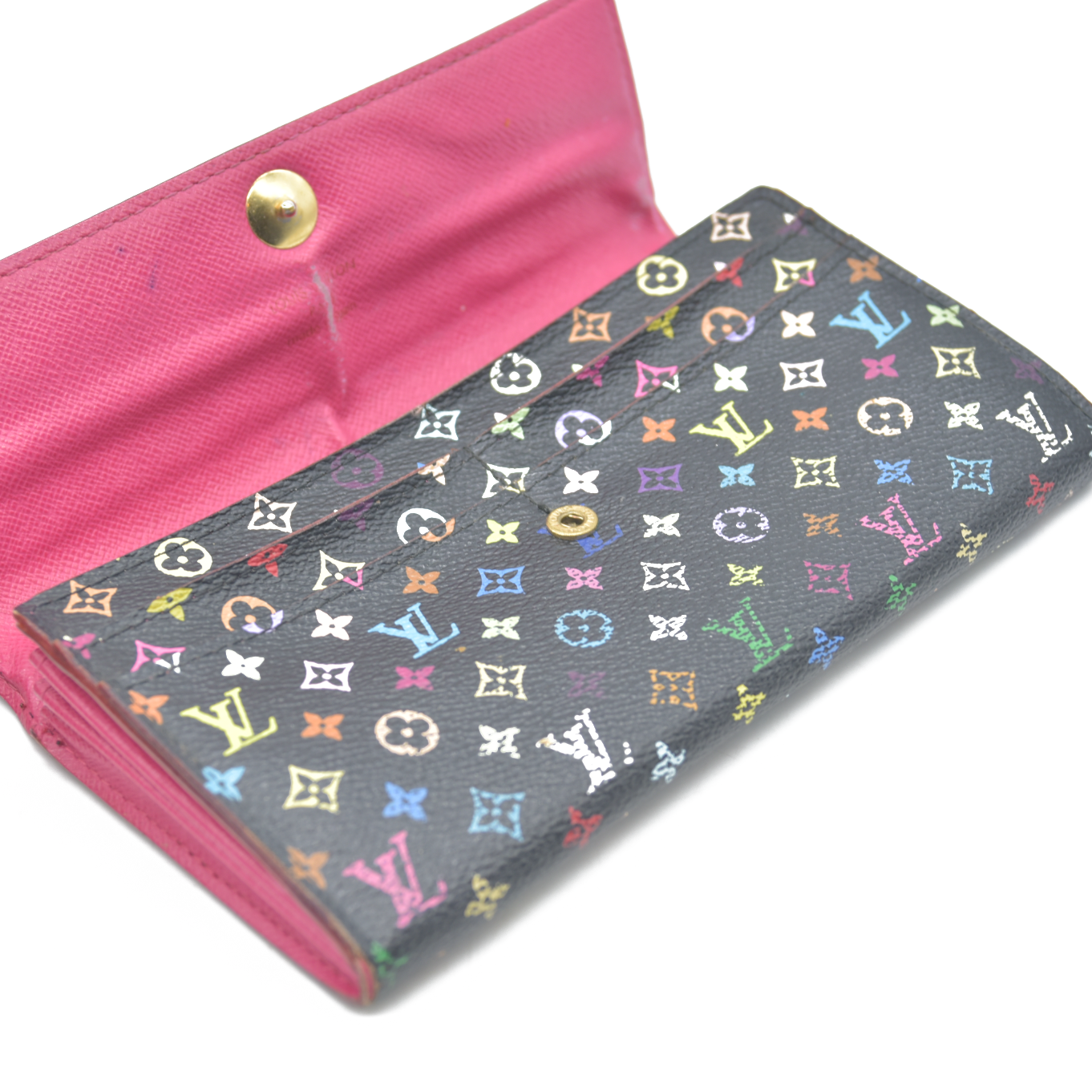 Louis Vuitton Monogram Multicolor Portefeiulle Sarah Long Bifold Wallet CA2160