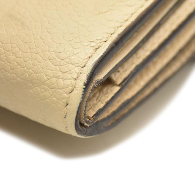 LOUIS VUITTON Snakeskin Empreinte Zoe Wallet Beige