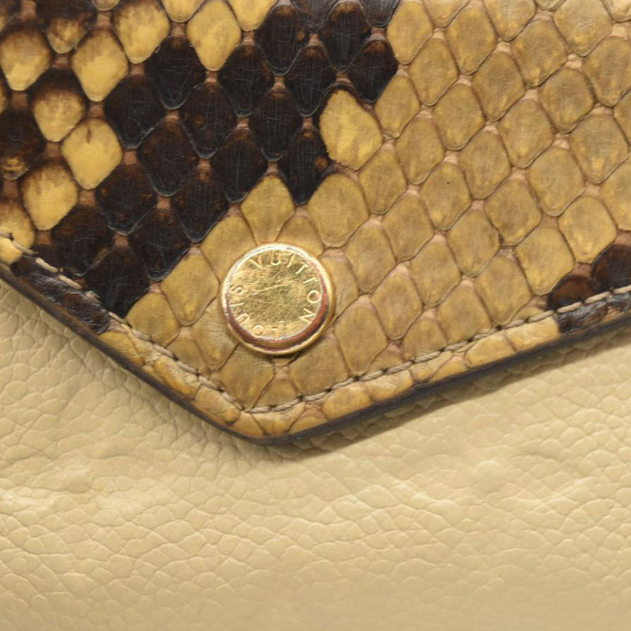 LOUIS VUITTON Snakeskin Empreinte Zoe Wallet Beige