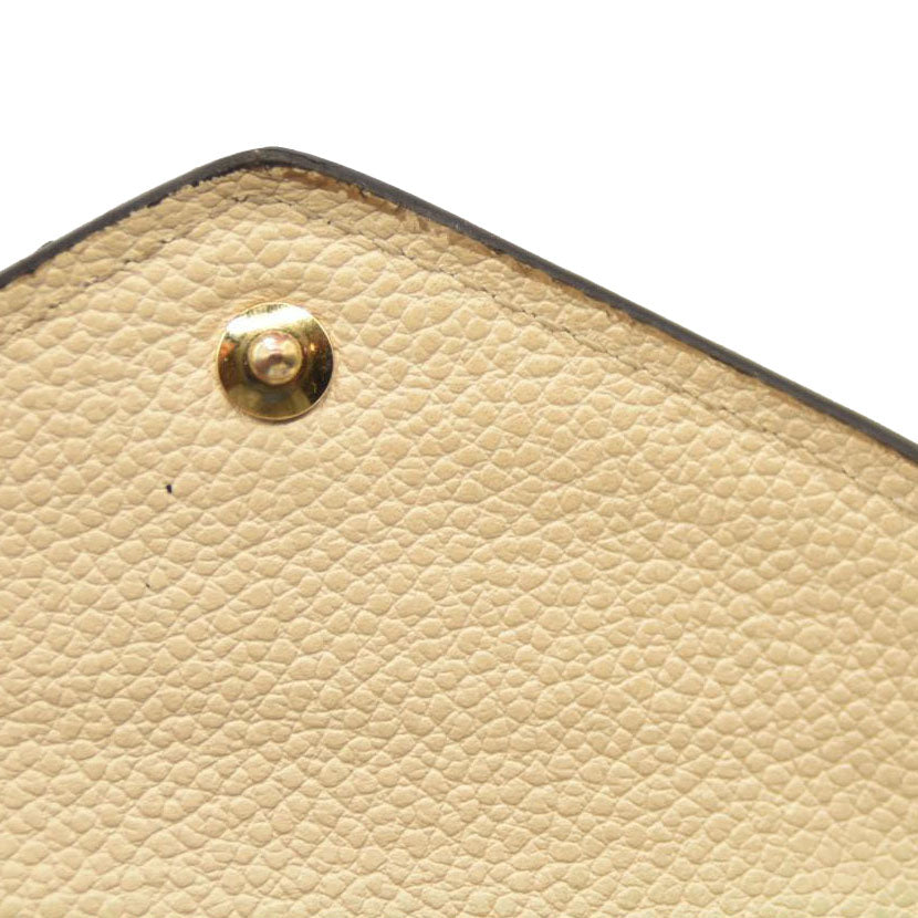 LOUIS VUITTON Snakeskin Empreinte Zoe Wallet Beige