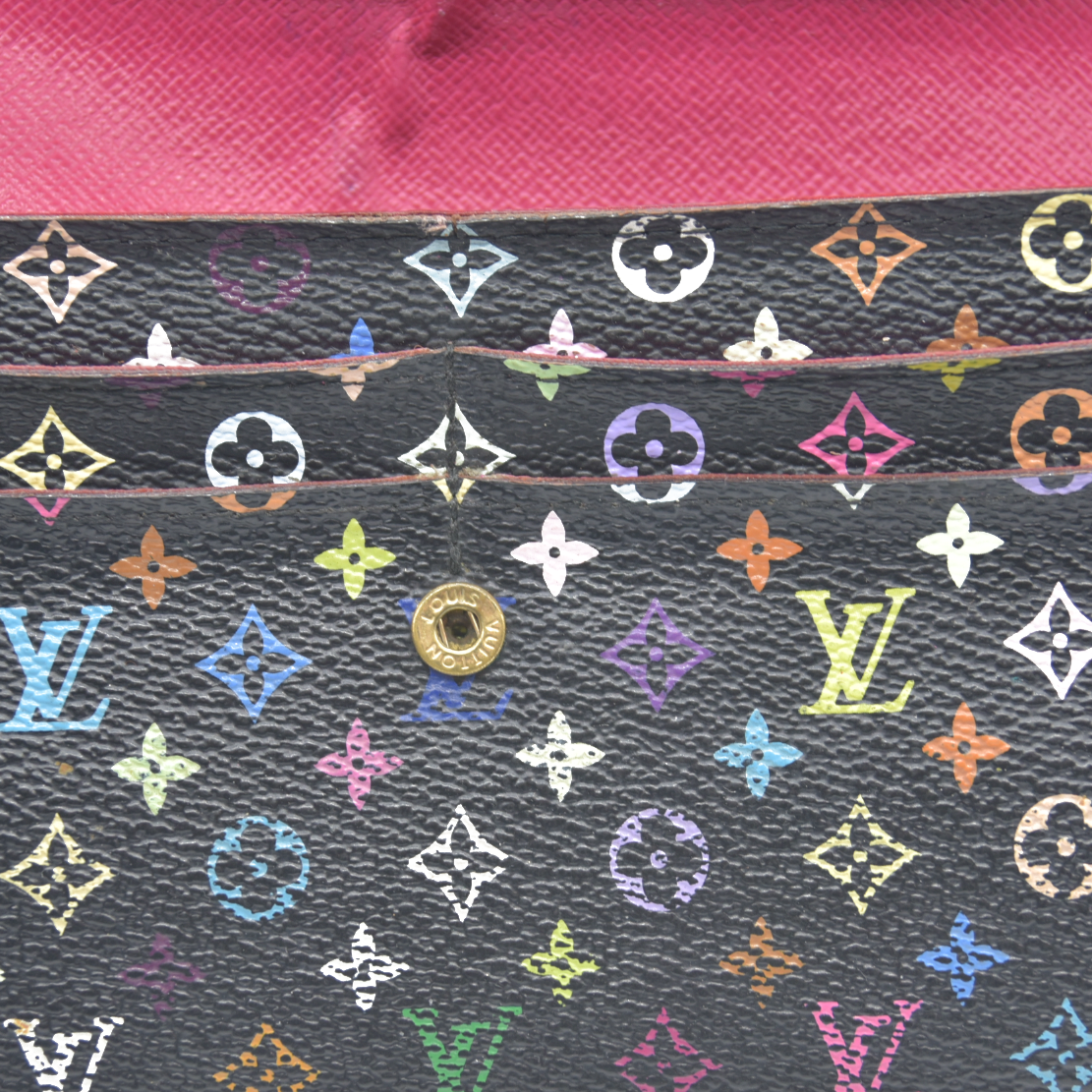 Louis Vuitton Monogram Multicolor Portefeiulle Sarah Long Bifold Wallet CA2160