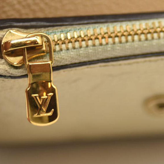 LOUIS VUITTON Snakeskin Empreinte Zoe Wallet Beige