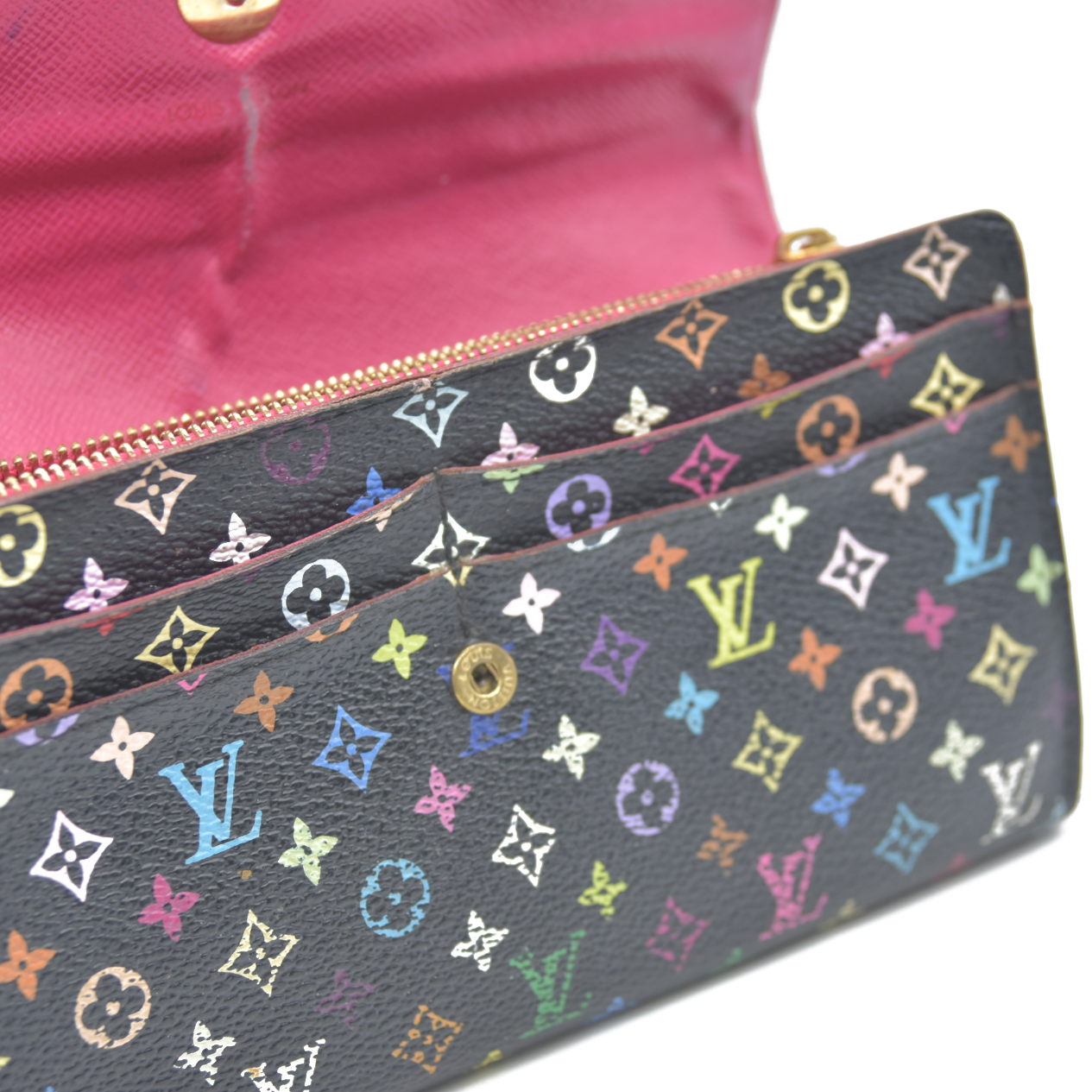 Louis Vuitton Monogram Multicolor Portefeiulle Sarah Long Bifold Wallet CA2160