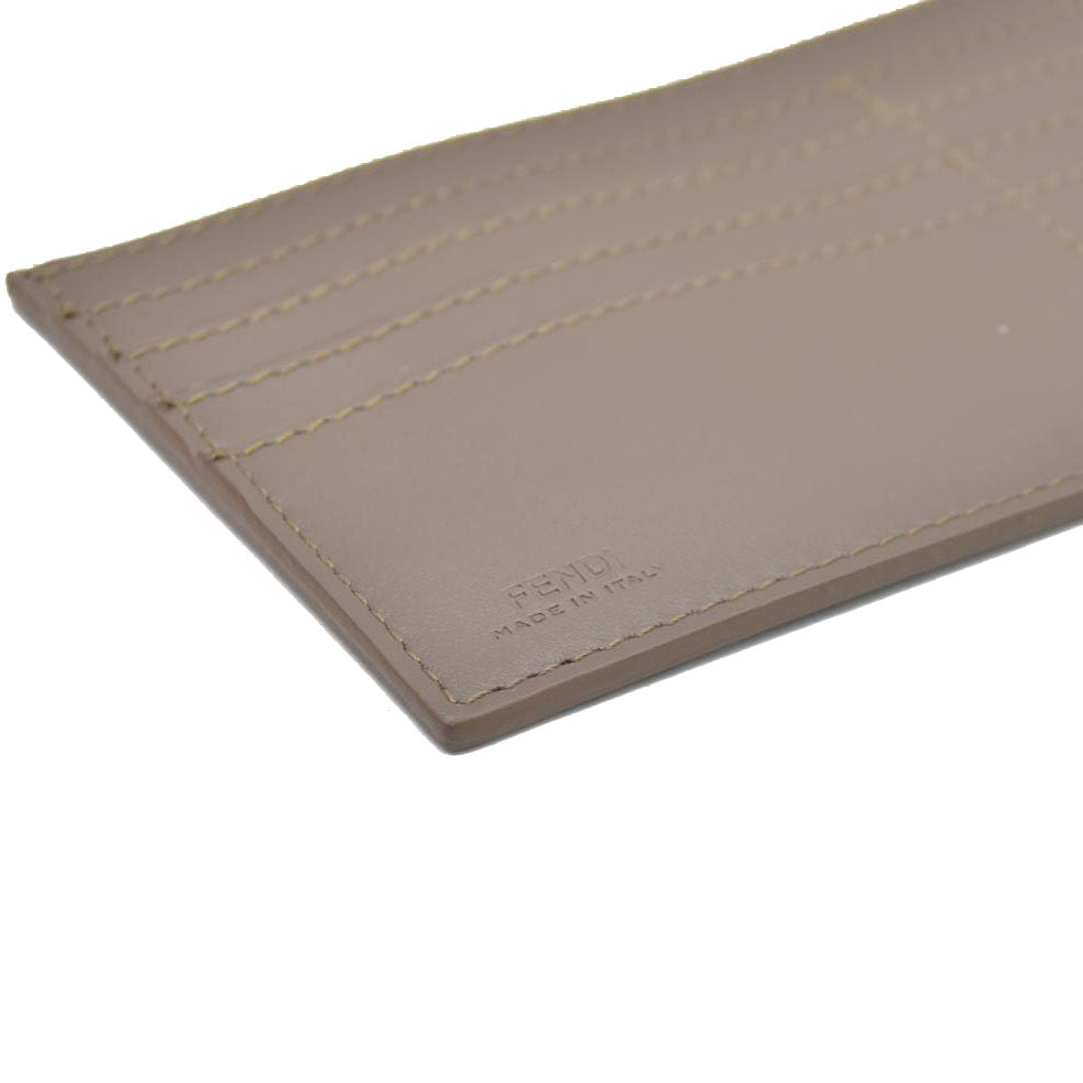 AUCTION $1550 Fendi Vitello Soft F is Fendi Bi-Color FF 1974 Embossed Envelope Wallet On Chain with Pouches Maya Black Insert Card holder