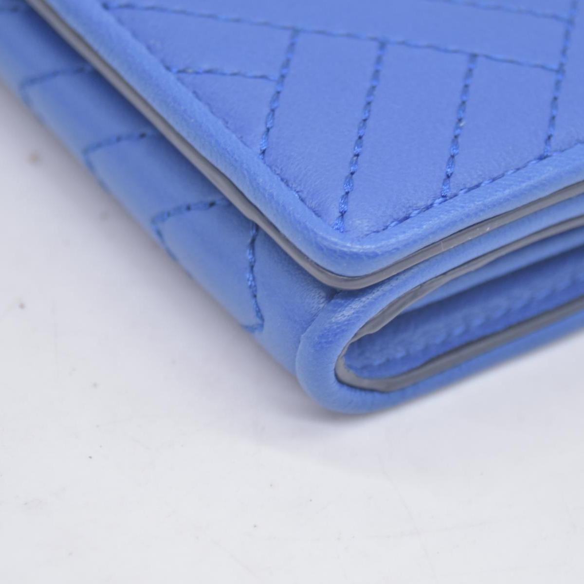 Tory Burch Alexa Foldable Mini Wallet Regal Blue CONSIGNMENT
