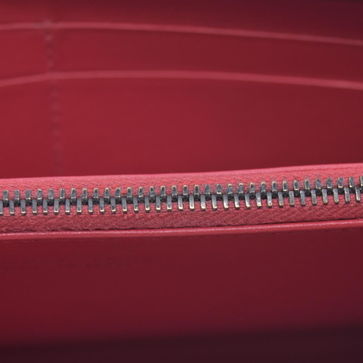 $1050 BOTTEGA VENETA Intrecciato Nappa Zip Around Wallet Grey Red CONSIGNMENT 10021175