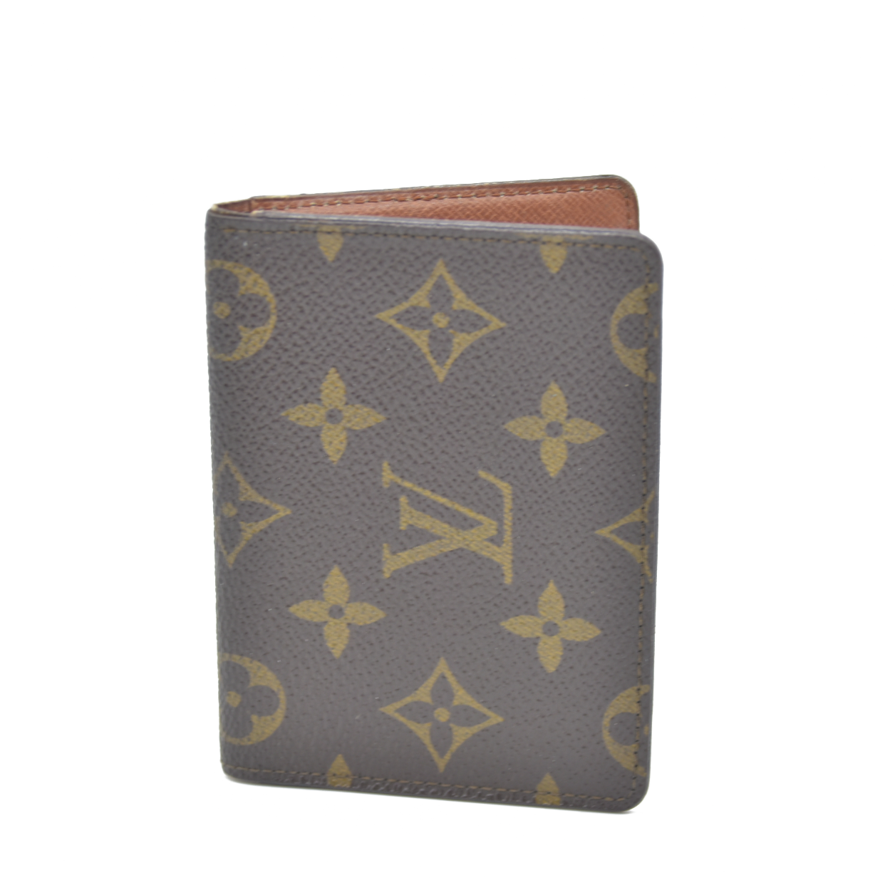 Louis Vuitton Monogram Porte 2 Cartes Vertical Pass Card Case Brown  881A2