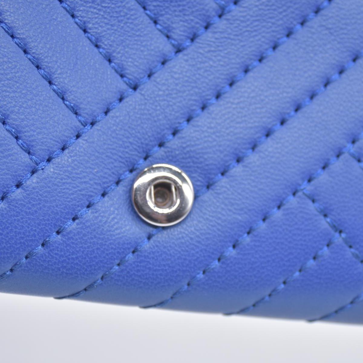 Tory Burch Alexa Foldable Mini Wallet Regal Blue CONSIGNMENT