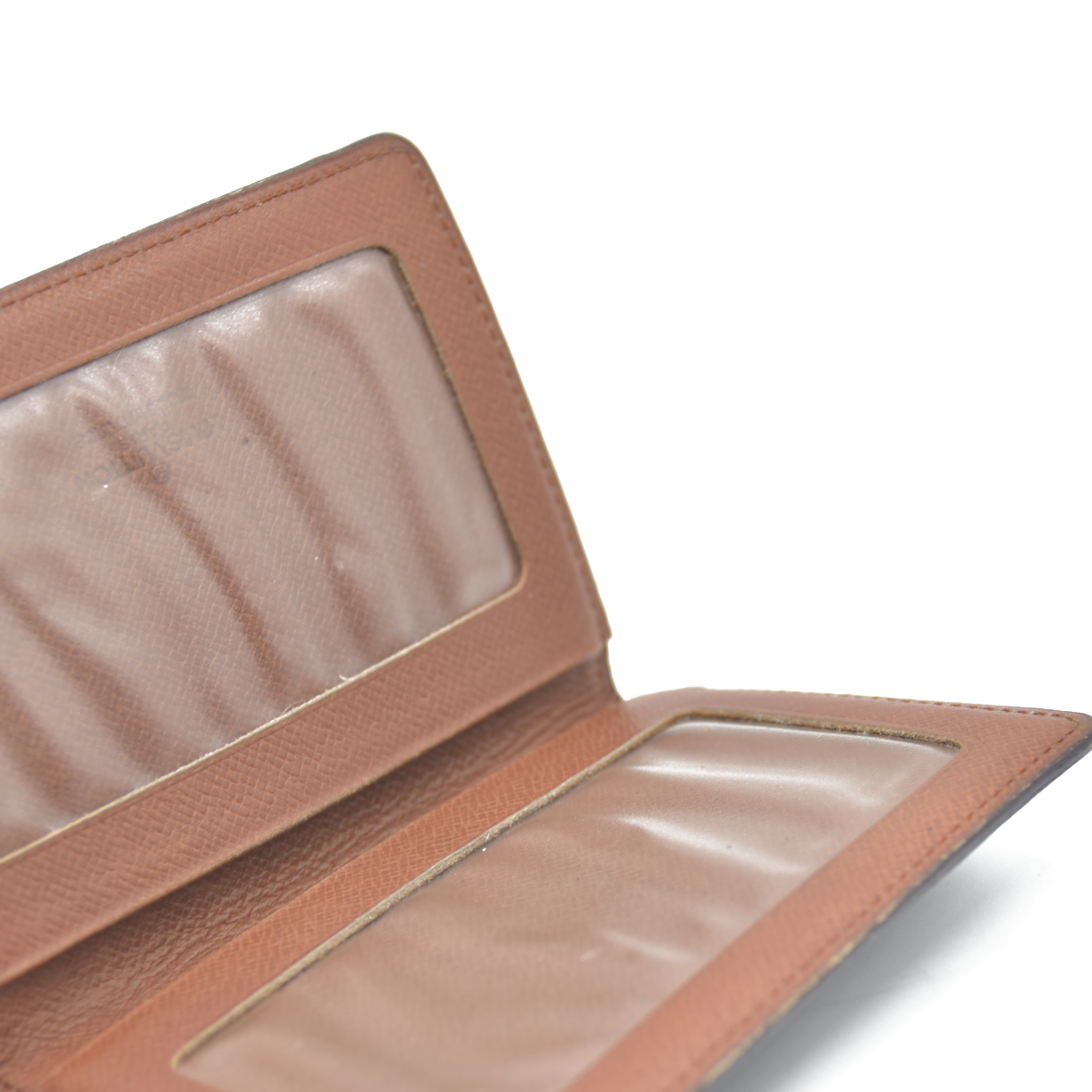 Louis Vuitton Monogram Porte 2 Cartes Vertical Pass Card Case Brown  881A2