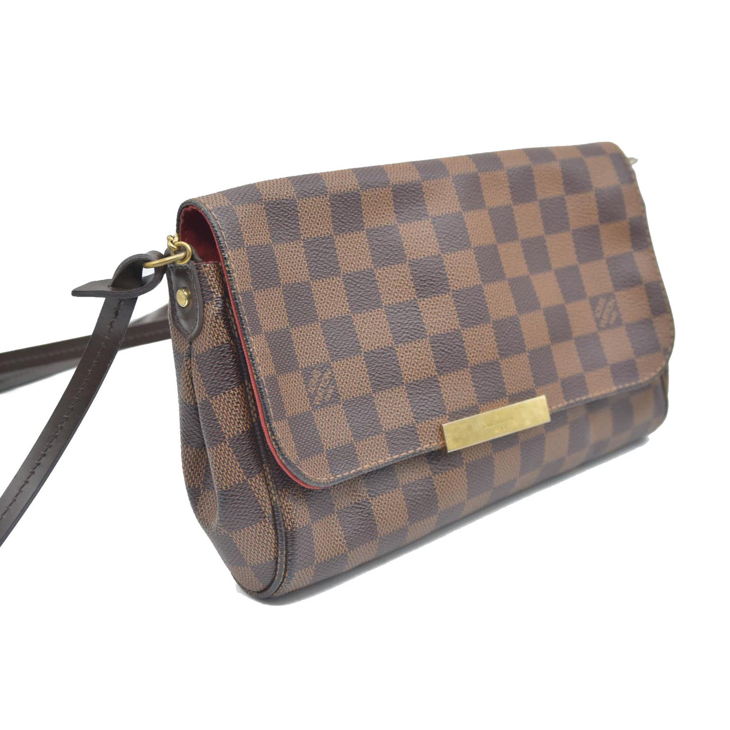 $1460 Louis Vuitton  Damier Ebene Favorite MM DU3114